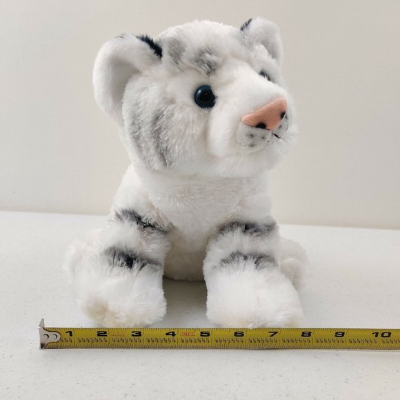 Destination Nation Plush White Tiger Cub Soft Stuffed Animal Gift Toy - Picture 8 of 9